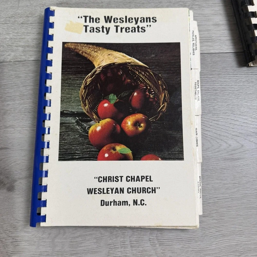 Vintage North Carolina Community Cookbooks Lot 6 Weeksville Jay Wesleyan Scouts